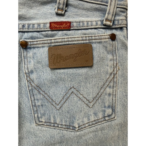 Wrangler-80s/90s Vtg, Light Blue, High Rise, Cowboy Cut, Women's Jeans. Sz-9x36 - Picture 5 of 10